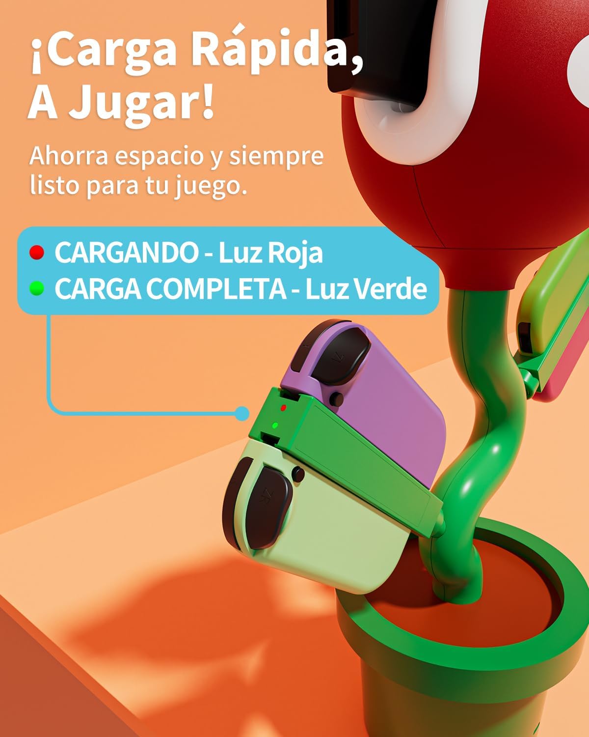 Powkong Nintendo estación de carga para switch