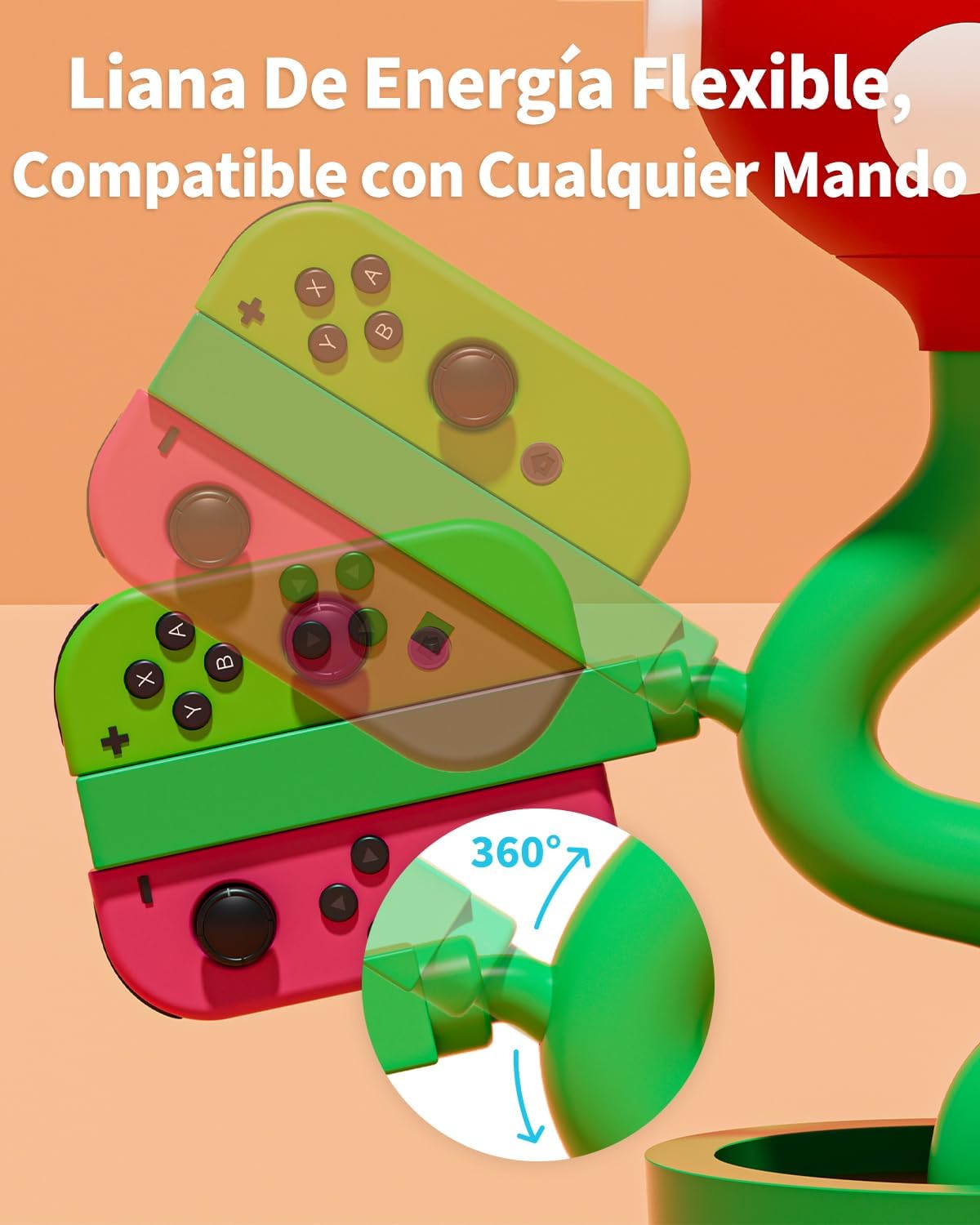Powkong Nintendo estación de carga para switch