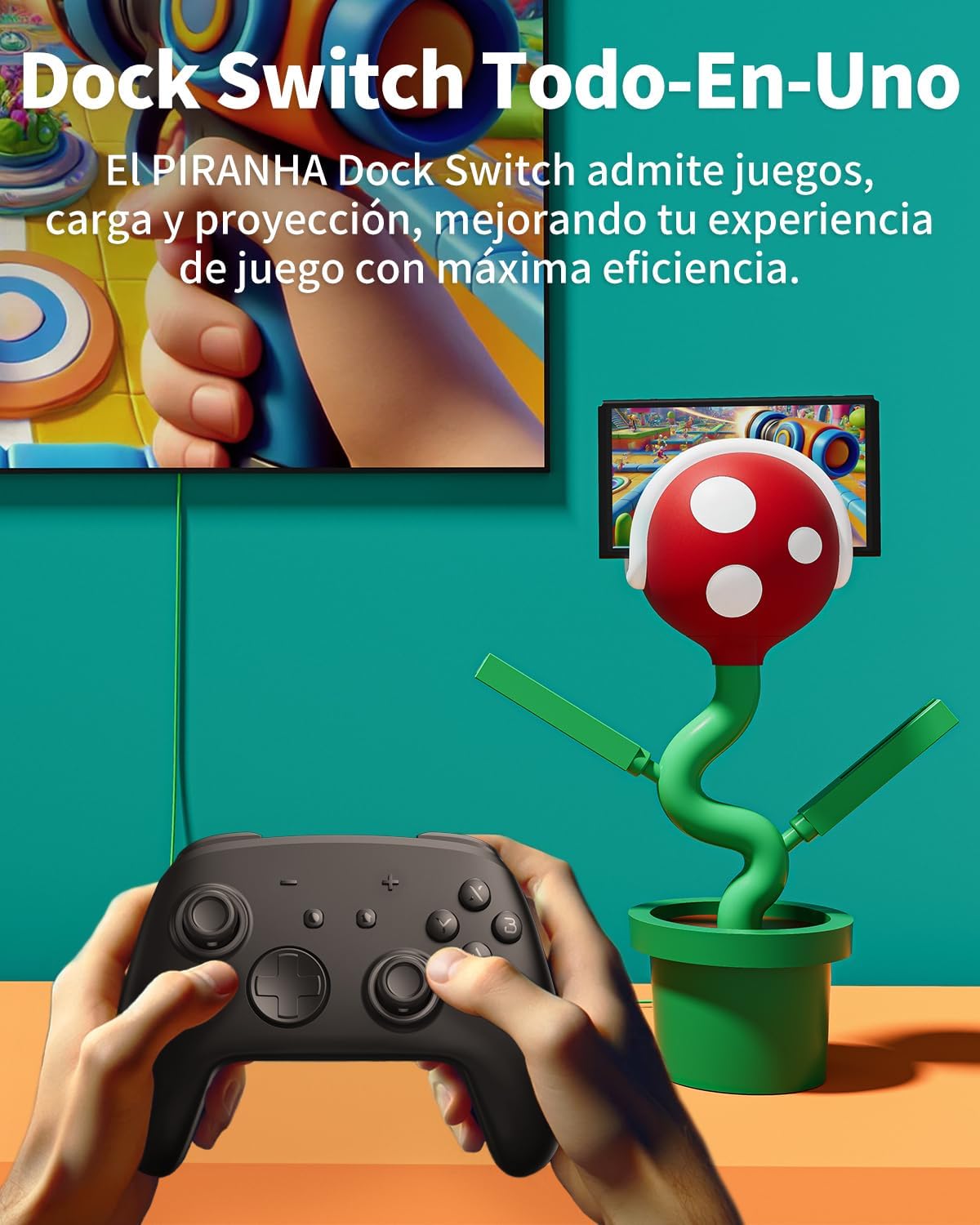 Powkong Nintendo estación de carga para switch